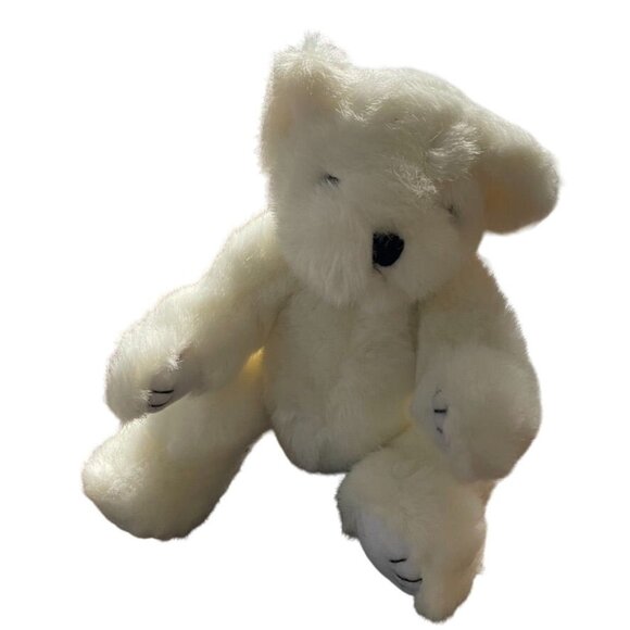 Soft Stuffed Plush Adjustable Arms Legs  Gift 10 in New White u - Picture 1 of 4